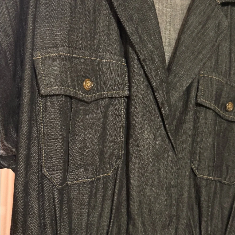 Ralph Lauren Black Denim Jumpsuit - Picture 4 of 5